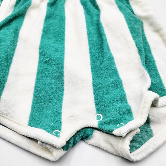 Grayson Mini Hello Kitty Sporty Green & White Striped Romper Toddlers Girls 2T - Picture 5 of 7